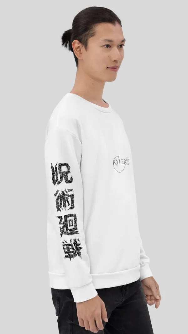 KYLERZET Jujutsu Kaisen Sukuna Print Organic Cotton Sweatshirt