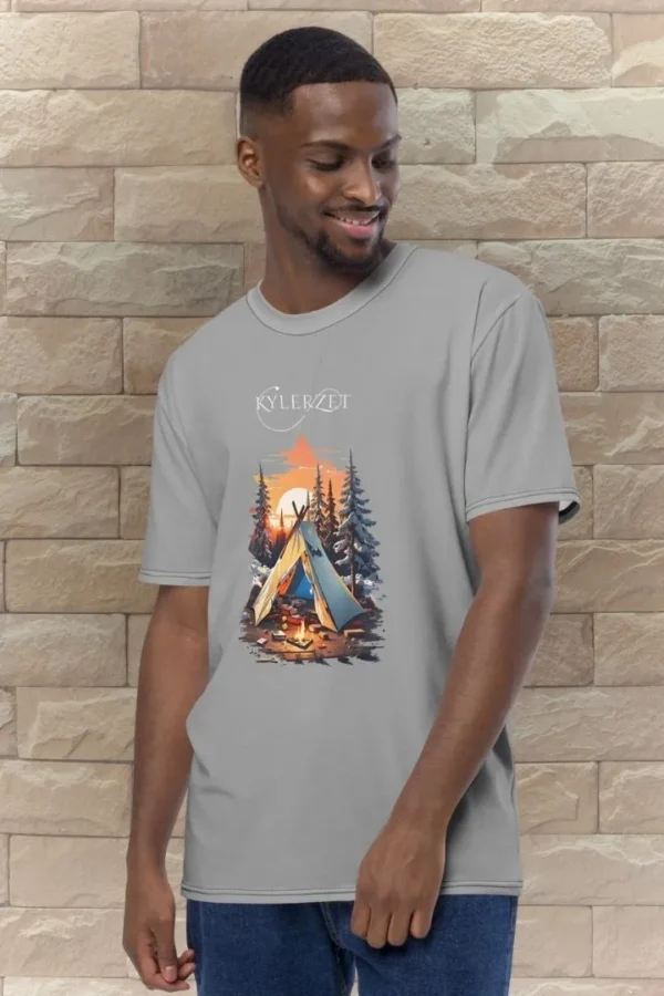 KYLERZET Fireside Vibes - Campfire Scene Graphic Tee