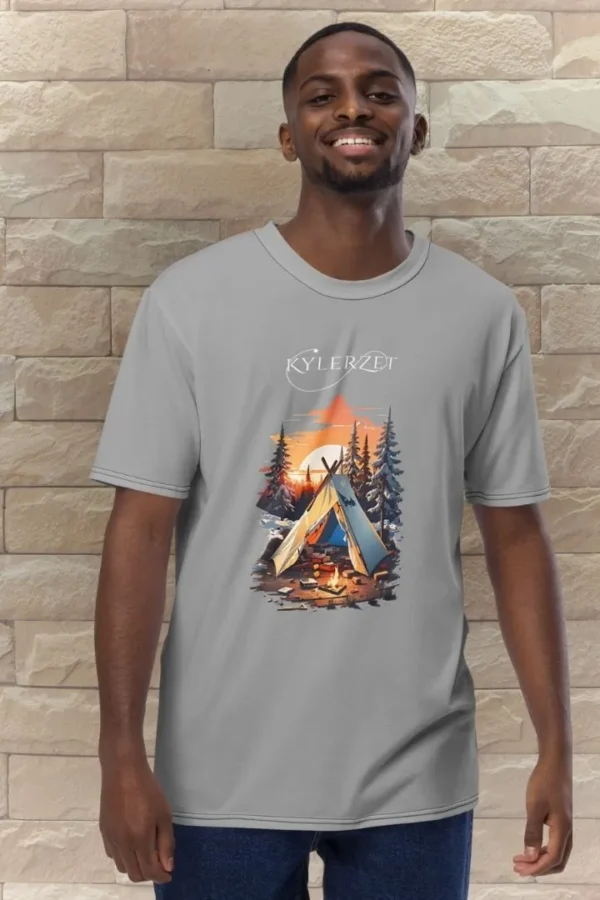 KYLERZET Fireside Vibes - Campfire Scene Graphic Tee