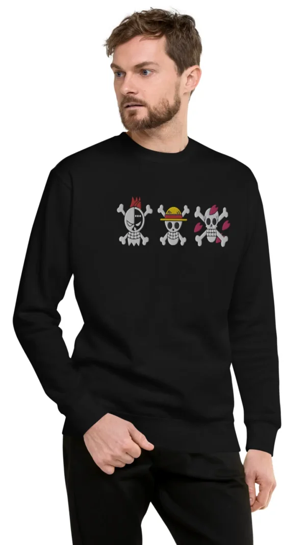 One Piece Voyage" Embroidered Sweatshirt – Set Sail in Style!