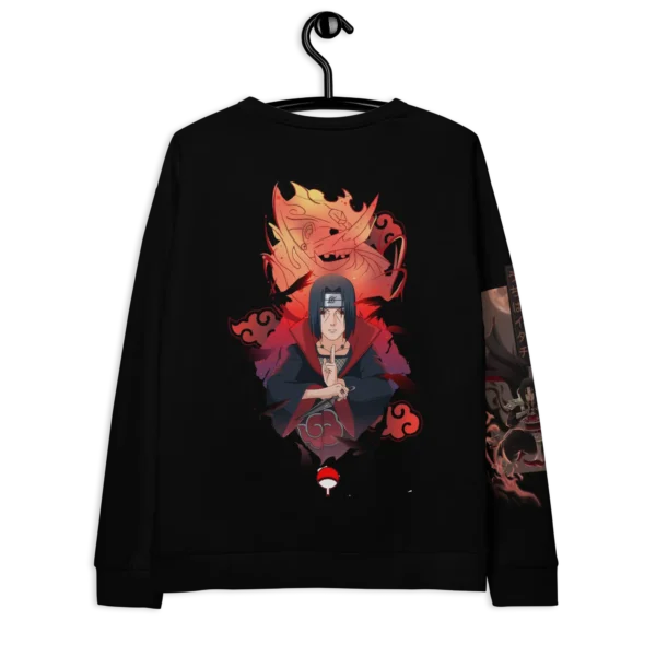 KYLERZET 340 GSM Itachi Uchiha Anime Print Sweatshirt - Premium Organic Cotton