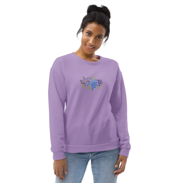 Flora-Made Turtle Embroidery Organic Cotton Sweatshirt