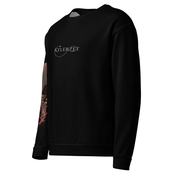 KYLERZET 340 GSM Itachi Uchiha Anime Print Sweatshirt - Premium Organic Cotton