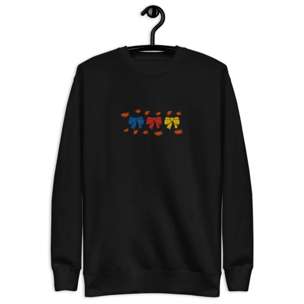 Cute Hair Colorful Bow Embroidered Sweatshirt – KYLERZET