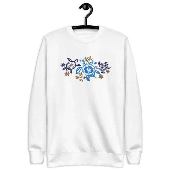 Flora-Made Turtle Embroidery Organic Cotton Sweatshirt