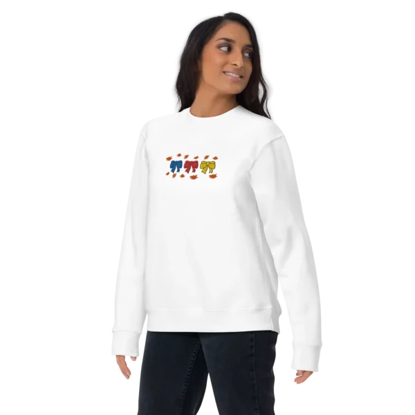 Cute Hair Colorful Bow Embroidered Sweatshirt – KYLERZET