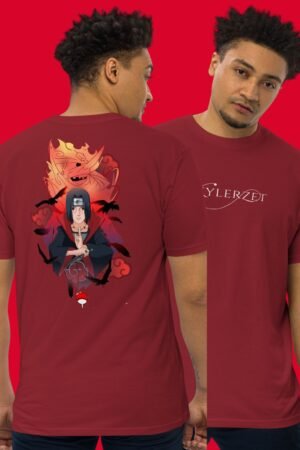 Eternal Mangekyō – Itachi Uchiha with Red Susanoo Graphic T-Shirt