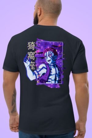 Demon’s Glow – Neon Effect Akaza Graphic T-Shirt