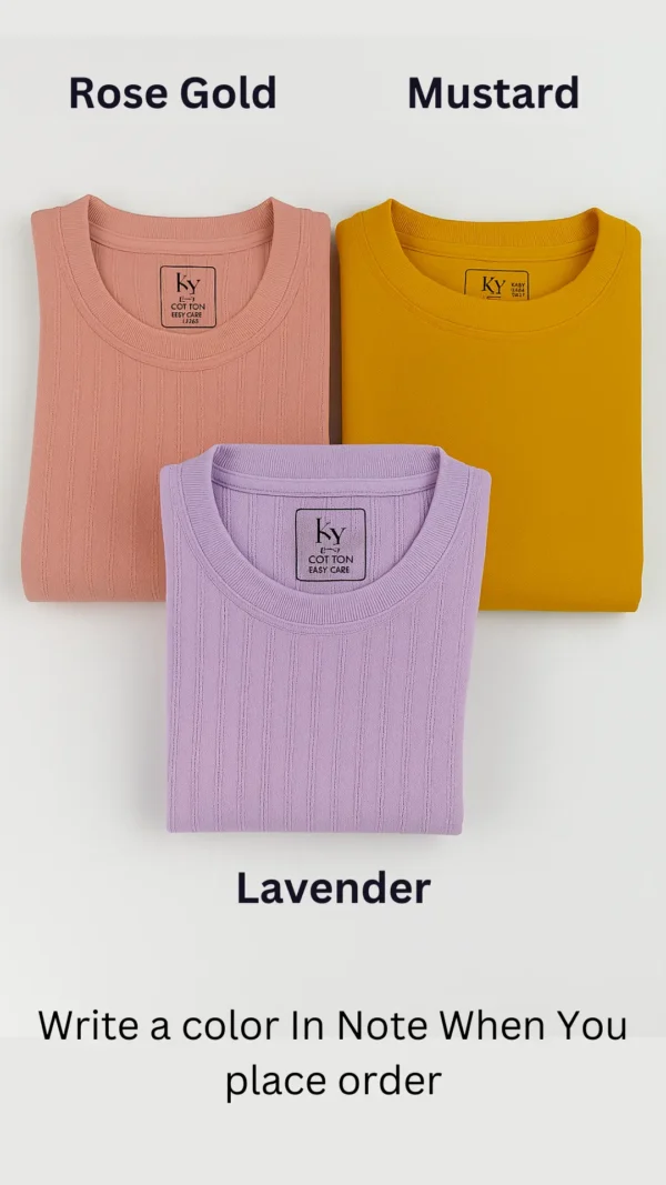 Micro Crap Cotton Blend Fabric Round Neck T-shirt Pack Of 3